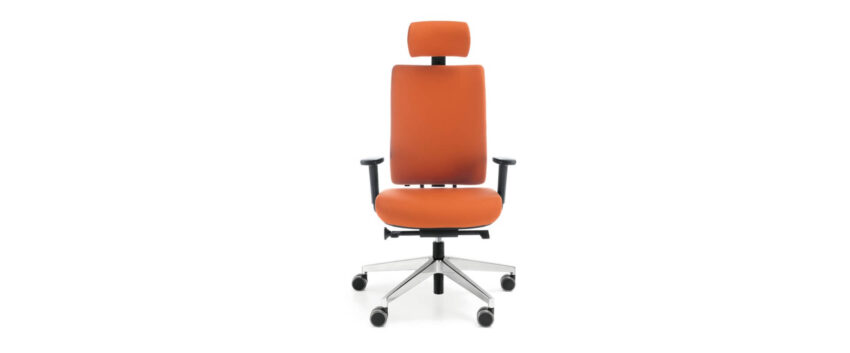 scaun birou ergonomic portocaliu Veris